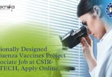 Rationally Designed Influenza Vaccines Project Associate Job at CSIR-IMTECH, Apply Online IMTECH Vacancies Available 2023