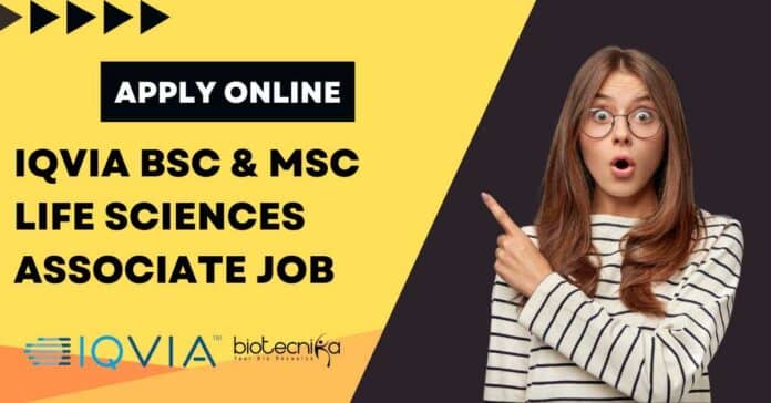 IQVIA MSc Job 2023
