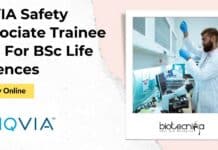 IQVIA Safety Associate Trainee Job For BSc Life Sciences, Apply Online IQVIA Safety Associate Trainee