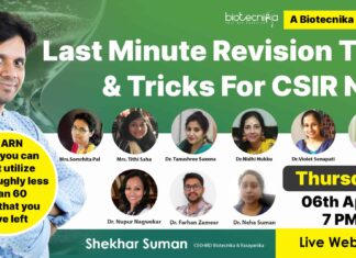 CSIR Revision Tips Tricks For CSIR NET Life Sciences 2023