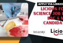 Licious Food Science Job