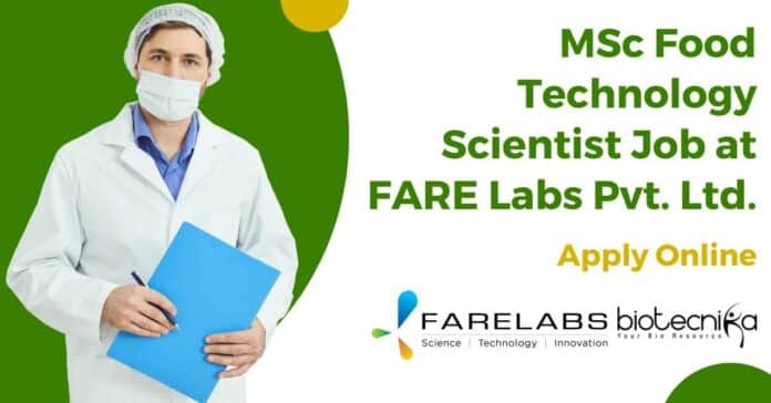 MSc Food Technology Scientist