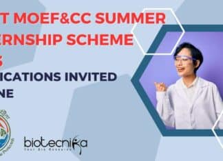 MoEF&CC Summer Internship Scheme