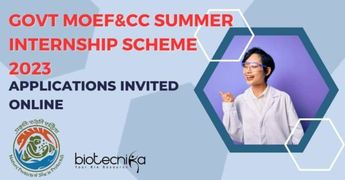 MoEF&CC Summer Internship Scheme