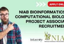 NIAB Bioinformatics & Computational Biology Project Associate Recruitment, Apply Online NIAB Bioinformatics & Computational
