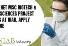 Non-NET MSc Biotech & Life Sciences Project Jobs at NIAB, Apply Online NIAB MSc Biotech Project