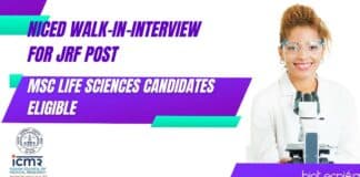 NICED JRF Vacancy 2023