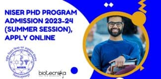 NISER PhD Admission 2023-24