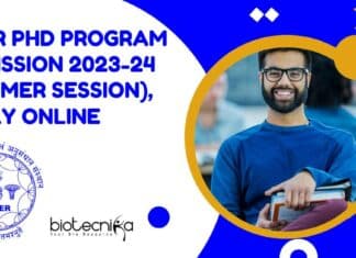 NISER PhD Admission 2023-24