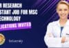 NIPER Research Assistant Job For MSc Biotechnology, Applications Invited NIPER Research Assistant Job For MSc Biotechnology, Applications Invited