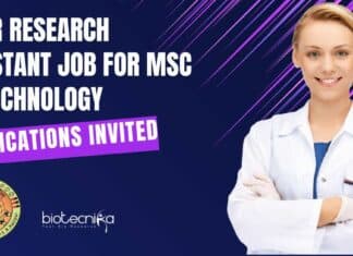 NIPER Research Assistant Job For MSc Biotechnology, Applications Invited