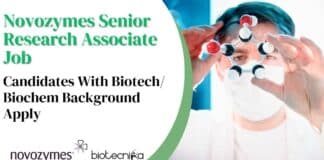 Novozymes Senior Research Associate