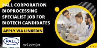Pall Corporation Bioprocessing Specialist