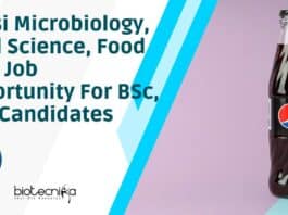 Pepsi Microbiology Job
