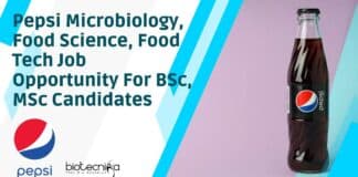 Pepsi Microbiology Job