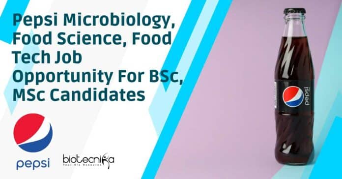 Pepsi Microbiology Job