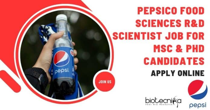 Pepsico Food Sciences R&D