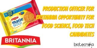 Production Officer for Britannia