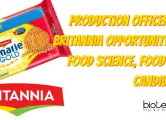 Production Officer for Britannia