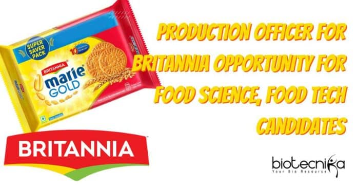 Production Officer for Britannia