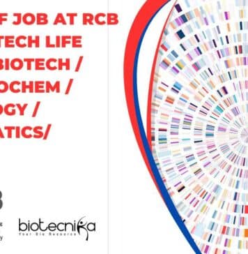 Project-JRF Post at RCB