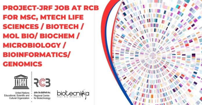 Project-JRF Post at RCB