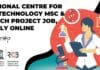 Regional Centre for Biotechnology MSc & MTech Project Job, Apply Online RCB MSc & MTech