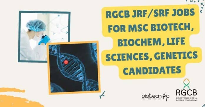 RGCB JRF