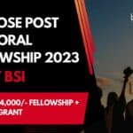 AJC Bose Post Doctoral