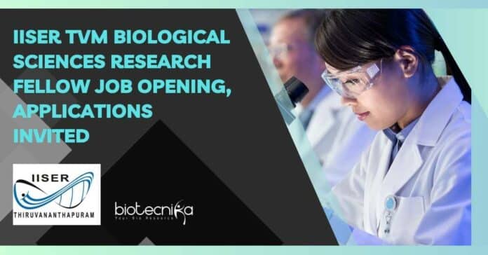 Research Vacancy IISER TVM