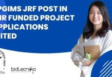 SGPGIMS JRF Post In