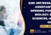 SJRI JRF/Research Assistant Job Opening For MSc Biology & Life Sciences, Apply Online SJRI JRF/Research Assistant