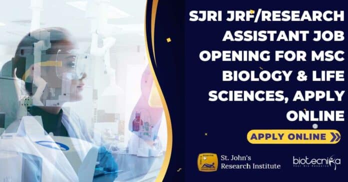 SJRI JRF/Research Assistant