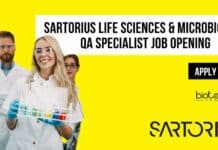 Sartorius Life Sciences & Microbiology QA Specialist Job Opening, Apply Online Sartorius Life Sciences