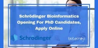 Schrödinger Bioinformatics Vacancy