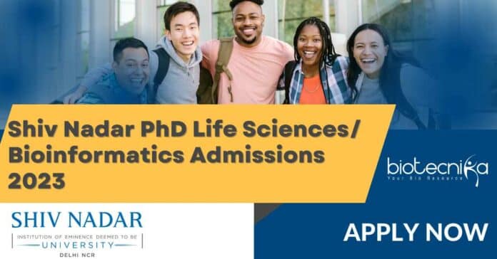Shiv Nadar PhD Admissions