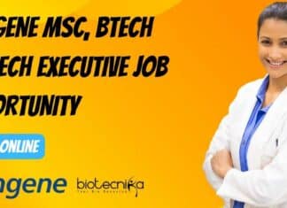 Syngene BTech Biotech Job