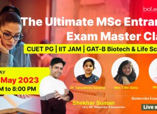 MSc Entrance Exam Masterclass CUET PG | IIT JAM | GAT-B Biotech & Life Science