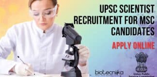 UPSC Scientist Recruitment