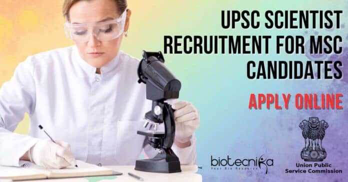UPSC Scientist Recruitment