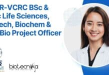 ICMR-VCRC BSc & MSc Life Sciences, Biotech, Biochem & Mol Bio Project Officer Job VCRC Project Tech Officer