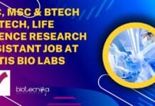 BSc, MSc & BTech Biotech, Life science Research Assistant Job at Virtis Bio Labs Virtis Bio Labs Job