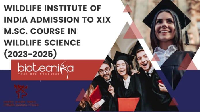 WII MSc Wildlife Sciences Course Admissions 2023-2025