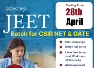 JEET Research Scholarship 2023 Powered By Biotecnika - Applications Open