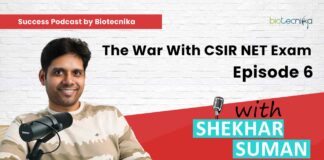 Success Podcast By Biotecnika - An Exclusive CSIR NET Podcast - Episode 6