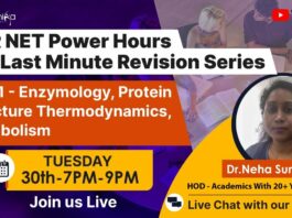 CSIR NET POWER HOURS – A Last Minute CSIR NET Life Science Revision Series – On Popular Demand CSIR NET Revision Series