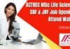 ACTREC MSc Life Sciences SRF & JRF Job Opening – Attend Walk-In ACTREC Research Positions
