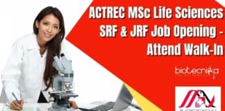 ACTREC Research Positions