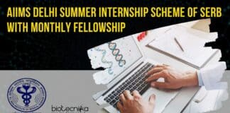 AIIMS Summer Internship Delhi
