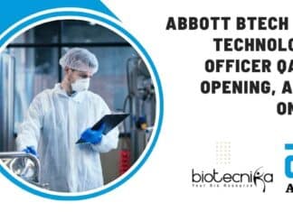 Abbott BTech Food Technologist